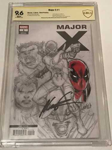 メジャー X 1 カラーリマーク ロブ・リーフェルド 3rd プリント スケッチカバー 1:25 CBCS 9.6 CGC 未鑑定｜WORLD RESOURCE【QUEEN店】