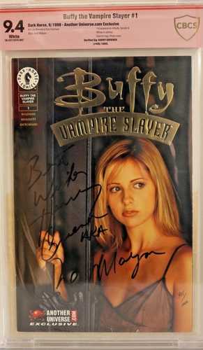 バフィー・ザ・ヴァンパイア・スレイヤー #1 CBCS 9.4 ハリー・グローナー直筆サイン入り ゴールドフォイルバリアント CGC|WORLD RESOURCE【QUEEN店】