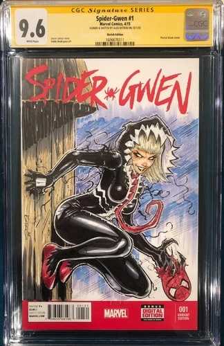 アレックス・コトキン オリジナルスケッチアート CGC SS 9.6 ヴェノム スパイダーグウェン 1 スパイダーマン CBCS|WORLD RESOURCE【QUEEN店】