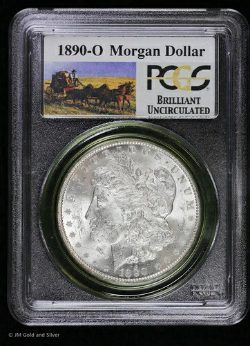 1890-O 1ドル モルガン銀貨 PCGS ブリリアント 未流通 | UNC BU｜WORLD RESOURCE【QUEEN店】