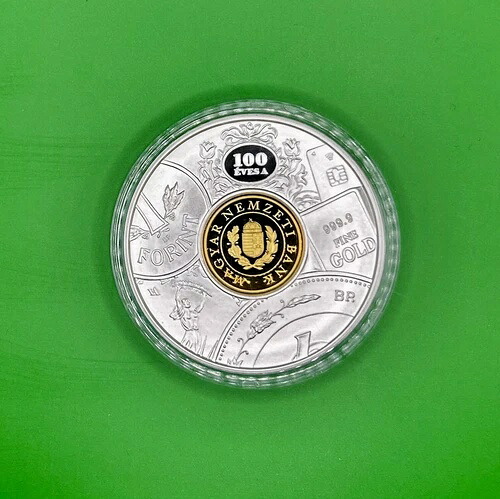 ハンガリー 100年マジャール ネムゼティ銀行銀貨 50000フォリント PP|WORLD RESOURCE【QUEEN店】