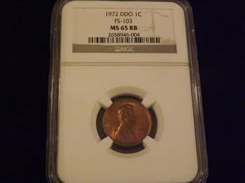 1972-S 1C 1セント DDO NGC MS 65 RB｜WORLD RESOURCE【QUEEN店】