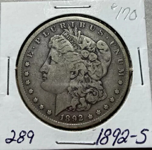 1892-S モルガン・ダラー VF+ 入札額以下 -289｜WORLD RESOURCE【QUEEN店】