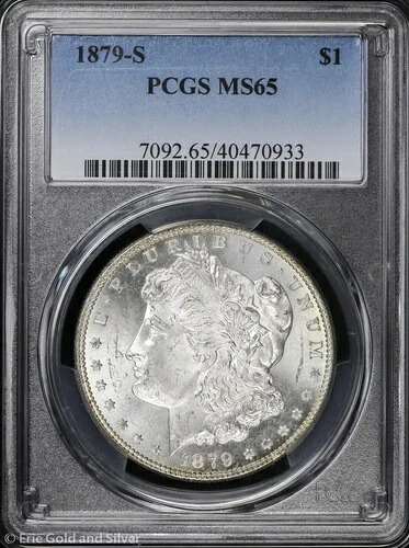 1879-S 1ドル モルガン銀貨 PCGS MS 65 | 未使用 UNC BU｜WORLD RESOURCE【QUEEN店】