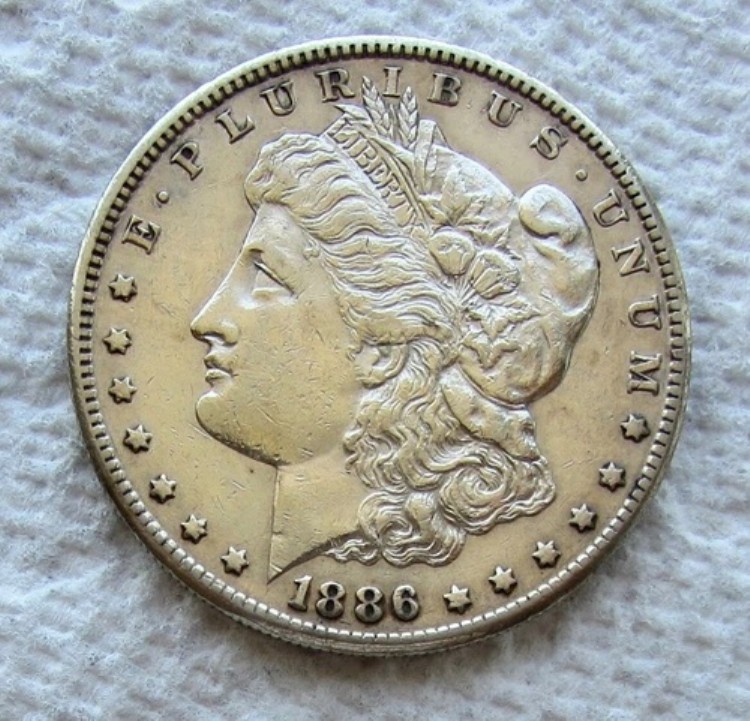1886-S モルガン銀貨 希少キーデイト サンフランシスコ造幣局 AU/UNC クリーニング済み|WORLD RESOURCE【QUEEN店】
