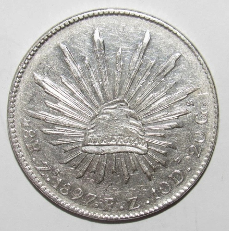 1897 Zs FZ メキシコ 8 レアル UNC｜WORLD RESOURCE【QUEEN店】 58,080円