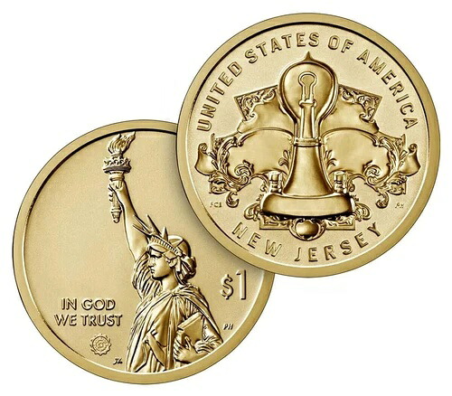 100ドル FVバッグ アメリカンイノベーション 1ドル硬貨 2019 D ニュージャージー UNC ミントボックス|WORLD RESOURCE【QUEEN店】