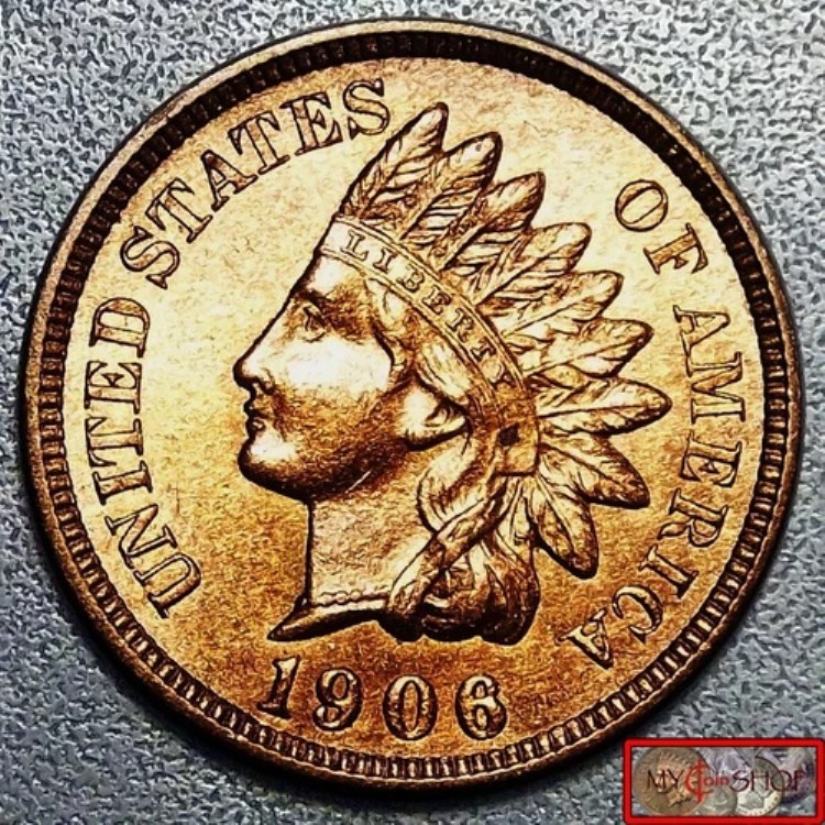 希少な 1906 年 IHC UNC、BU、MS、RED、フルリバティと日付表示、4 つの深いダイヤモンド!|WORLD RESOURCE【QUEEN店】