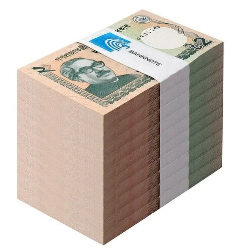 バングラデシュ 2タカ、2016年、P-52e、UNC X 1000 PCS ブリック｜WORLD RESOURCE【QUEEN店】