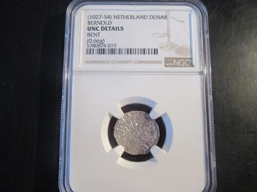 オランダ、フローニンゲン AR デニエ - ベルノルド (1027-1054) - NGC UNC 詳細|WORLD RESOURCE【QUEEN店】