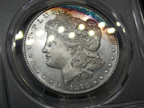 1878 年 "S" モーガン シルバー ダラー $1 PCGS MS63 #873 BU Unc 未流通 ECC&C, Inc.|WORLD RESOURCE【QUEEN店】