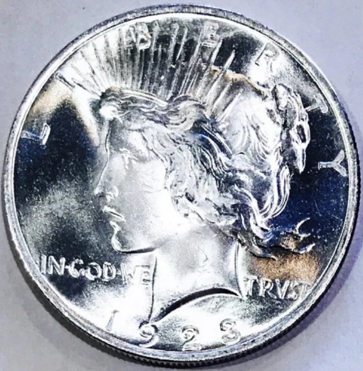 ??1923年ピースダラー??非常に光沢があります??ゲンブ+++??銀行から届いたばかりです??すごい??｜WORLD RESOURCE【QUEEN店】