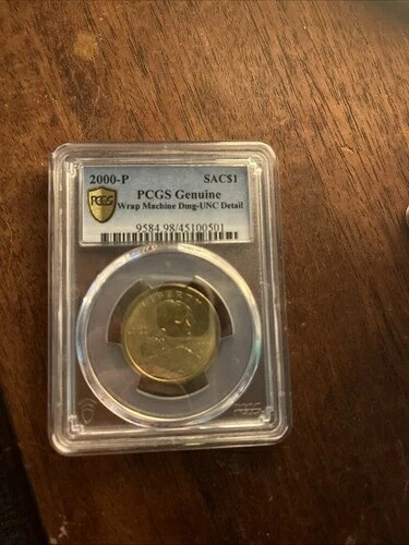 2000P サカガウィアドル UNC PCGS UNC 詳細ラップマシンの損傷｜WORLD RESOURCE【QUEEN店】