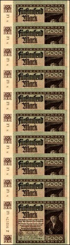 ドイツ 5000マルク、1922年、P-81c、UNC、10個入り｜WORLD RESOURCE【QUEEN店】