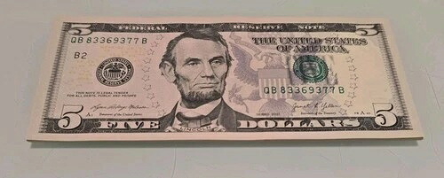 米国 $5 24 シーケンシャル連続注文 QB 2021 B2 シリーズ UNC #QB83369377B-9400B｜WORLD RESOURCE【QUEEN店】