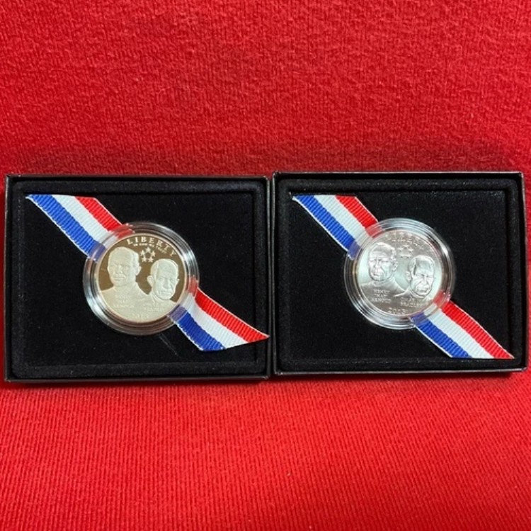 2013年 P&S 米国造幣局 5スタージェネラルズ記念プルーフ&UNCクラッドハーフダラー OGP/COA|WORLD RESOURCE【QUEEN店】