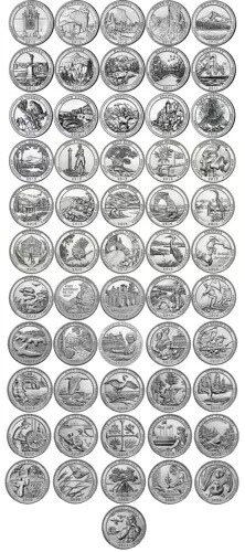 2010 - 2021 P ATB 56 国立公園クォーター - フィラデルフィア BU UNC セット一式|WORLD RESOURCE【QUEEN店】