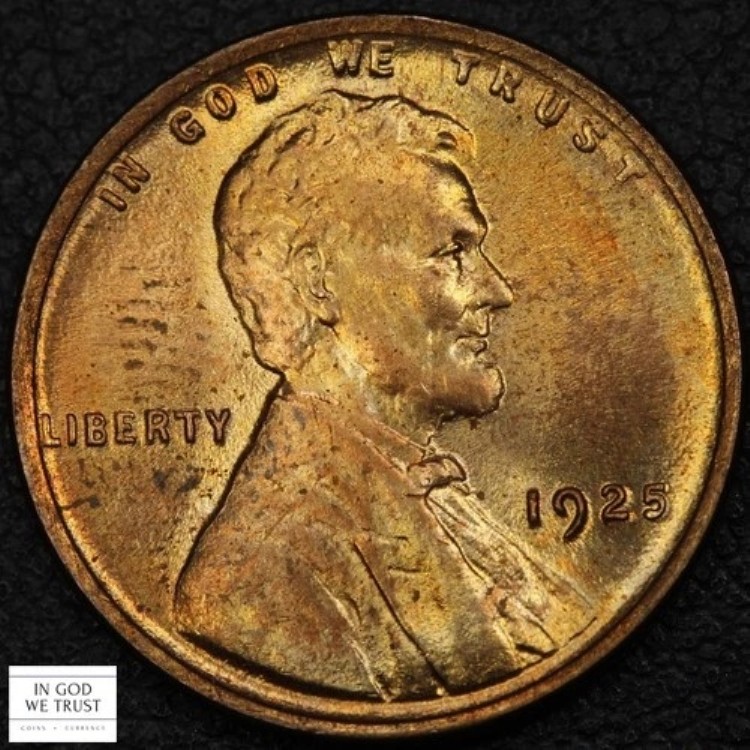 1925年 リンカーン ウィート銅貨 1セント (RED CH BU - チョイスブリリアント UNC MS)｜WORLD RESOURCE【QUEEN店】