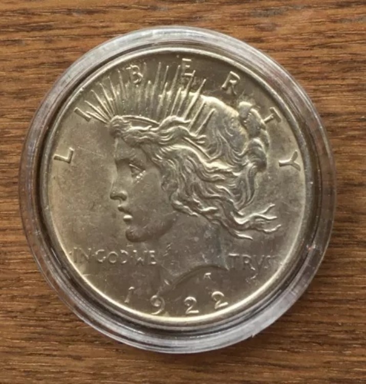 P007 アメリカ合衆国 1922年 1ドル銀貨 BU UNC造幣局 平和ドル硬貨 カプセル入り|WORLD RESOURCE【QUEEN店】