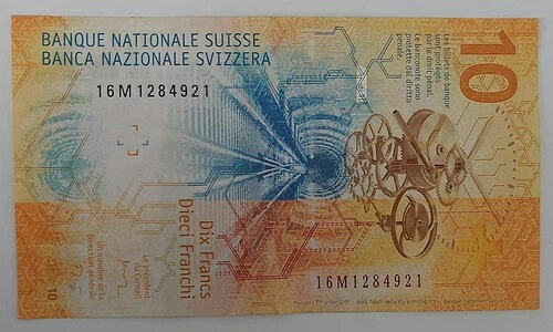 スイス 10フラン、2017年、P-75d.1284921、UNC|WORLD RESOURCE【QUEEN店】