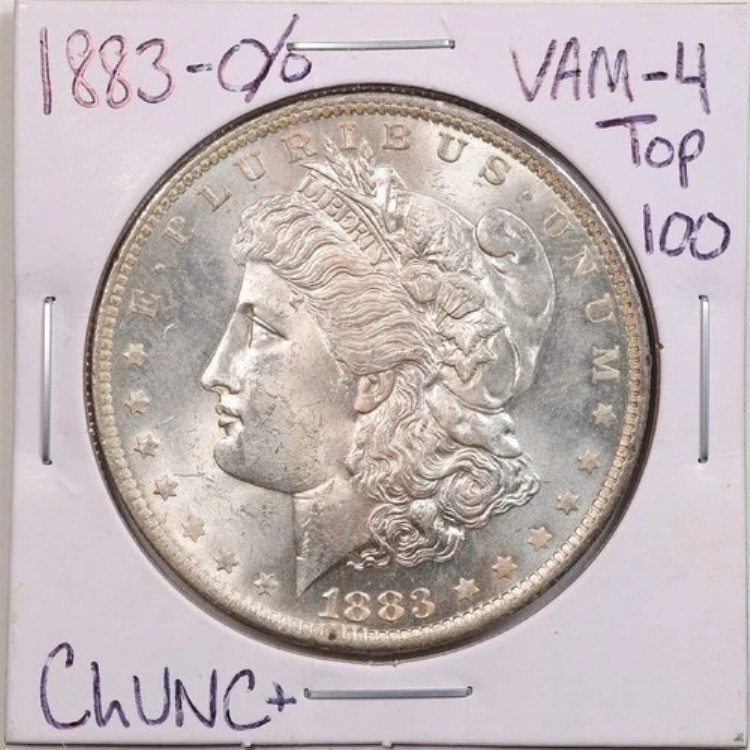 1883-O/O モルガン銀貨 $1 チョイス UNC+ コンディション #5708 VAM-4 トップ100｜WORLD RESOURCE【QUEEN店】
