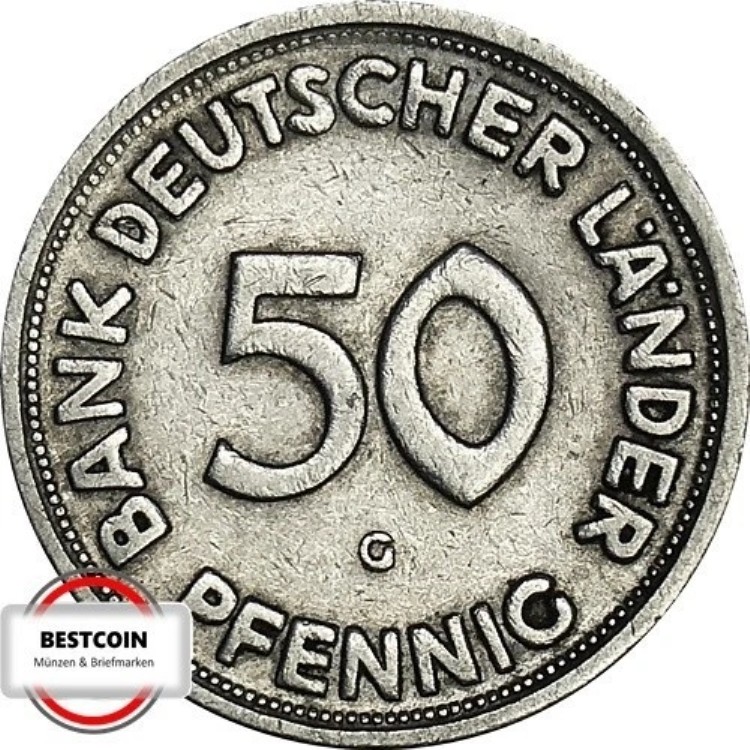 J379 50 ドイツ諸州のペニッヒ銀行 1950 G SS 2452-｜WORLD RESOURCE【QUEEN店】