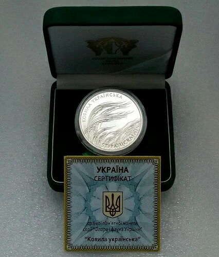 ウクライナ 銀貨 10 UAH 2010 コビラ ウクライナ - フローラ レッドブック プルーフ 1 オンス UNC｜WORLD RESOURCE【QUEEN店】