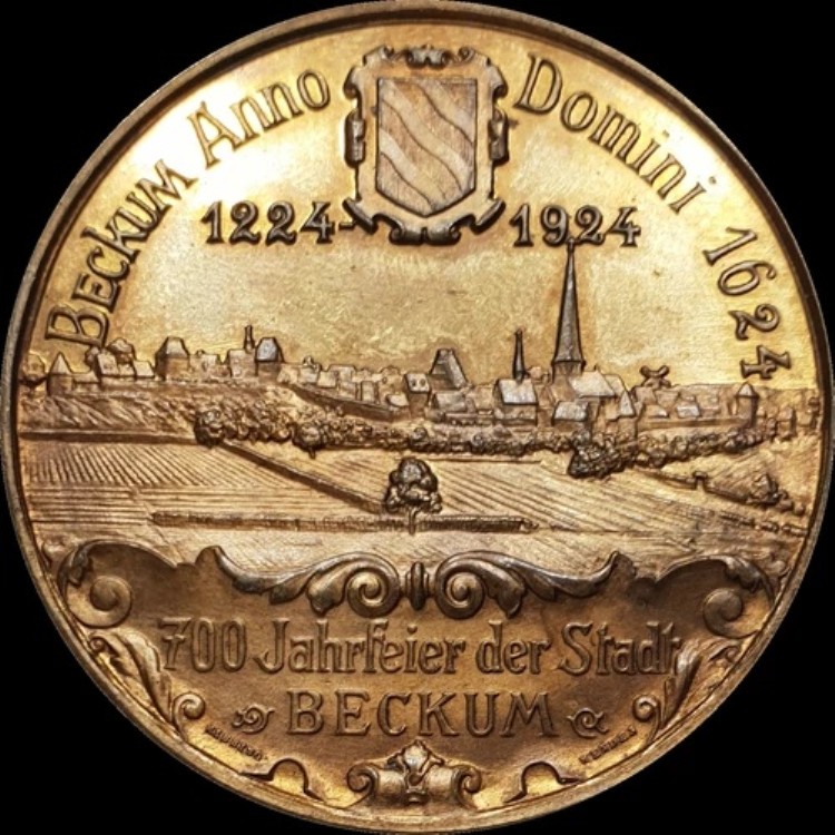 ベッカム 1924 Unc シティビュー ギルトメダル ドイツ 希少 ドイツ州|WORLD RESOURCE【QUEEN店】