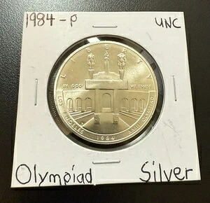 1984-S プルーフ LA オリンピック記念銀貨 $1 UNC BU 素晴らしい!!|WORLD RESOURCE【QUEEN店】