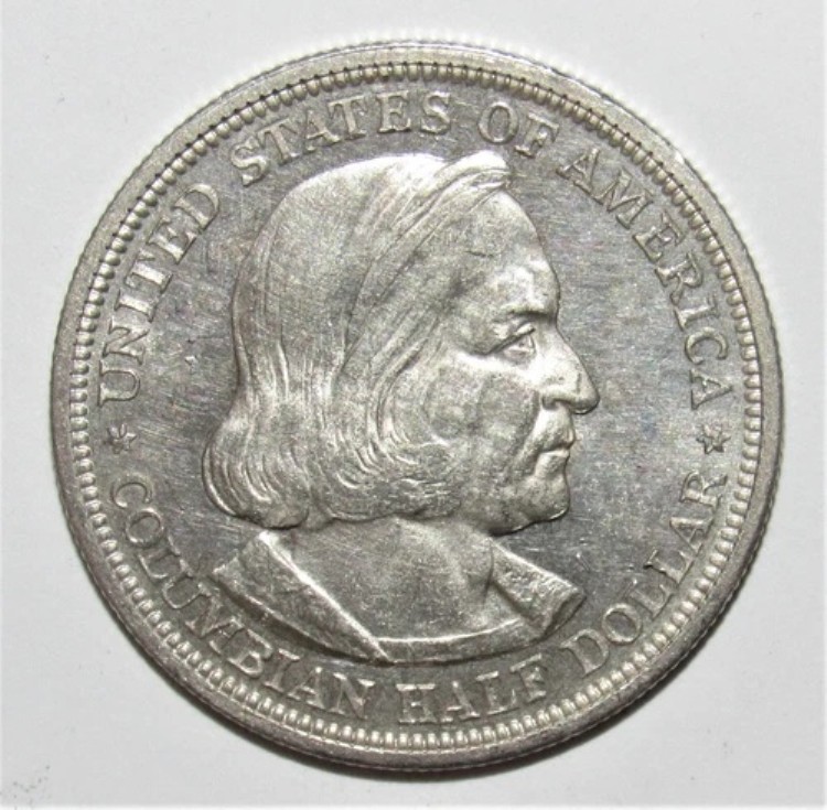 1892年世界コロンビアン博覧会ハーフドル PL UNC (F54)｜WORLD RESOURCE【QUEEN店】