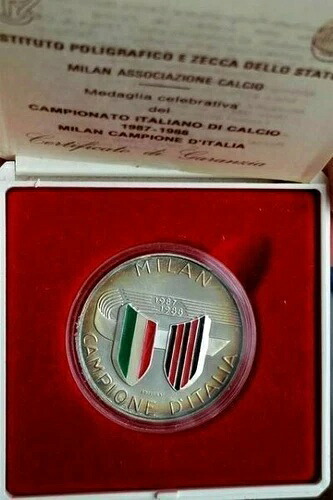 ミラノメダル イタリアチャンピオン 1987-1988 プルーフ シルバー UNC TOP-|WORLD RESOURCE【QUEEN店】