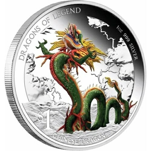 2012年 ドラゴンズ・オブ・レジェンド - 中国のドラゴン 1オンス シルバー プルーフコイン|WORLD RESOURCE【QUEEN店】