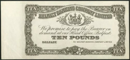 北アイルランド、ベルファスト銀行、10ポンド、プルーフ、1923年頃~1966年|WORLD RESOURCE【QUEEN店】