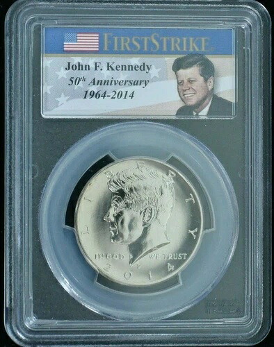 2014 P - ケネディ ハーフダラー - UNC - PCGS SP68 - ジェムカメオ ファーストストライク｜WORLD RESOURCE【QUEEN店】