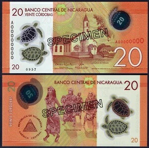 ニカラグア ?? 標本* 20コルドバポリマー* ND 2014* UNC GEM* 米国販売者｜WORLD RESOURCE【QUEEN店】