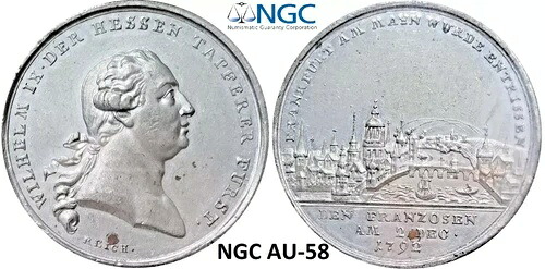NGC フランクフルト AU-58 1792 aUnc シティビュー WM 解放記念メダル ドイツ 希少|WORLD RESOURCE【QUEEN店】