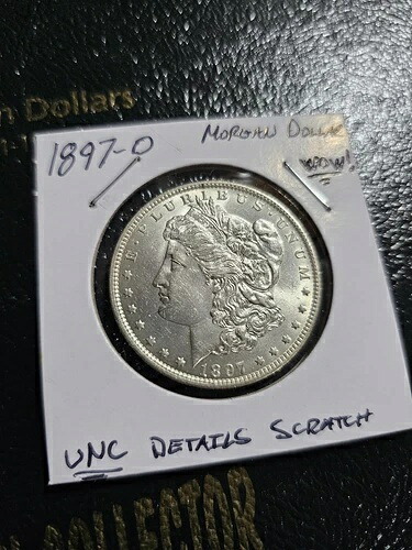 1897-O UNC 詳細 美しいモルガン銀貨!希少なキーデート付き、高品位|WORLD RESOURCE【QUEEN店】