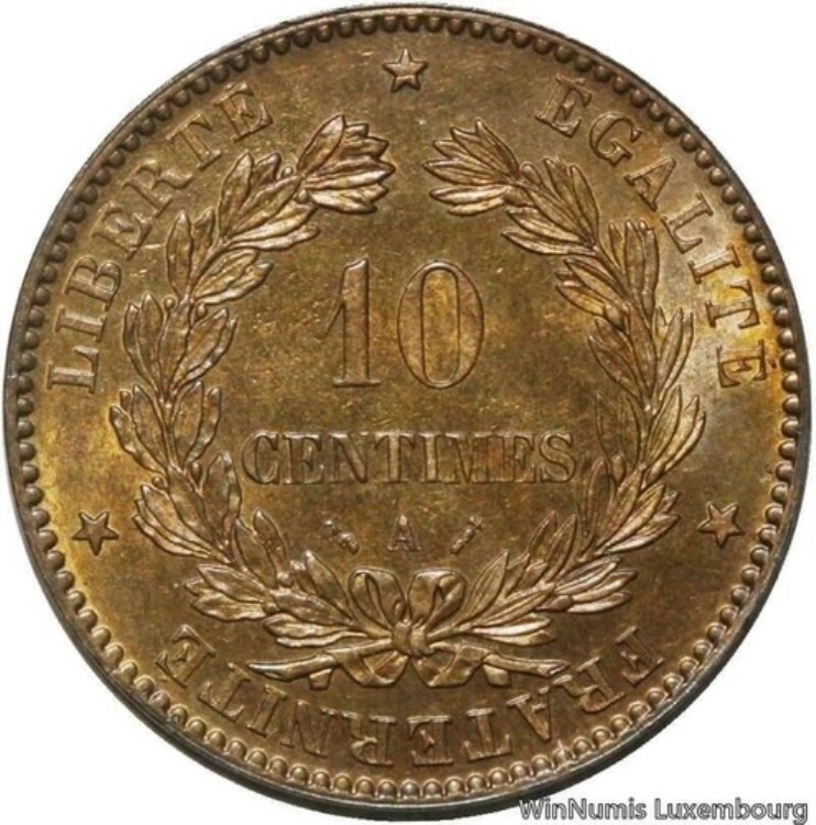 V4290 レア フランス 10 サンタイム セレス 1889 A パリ UNC -> オファー-｜WORLD RESOURCE【QUEEN店】