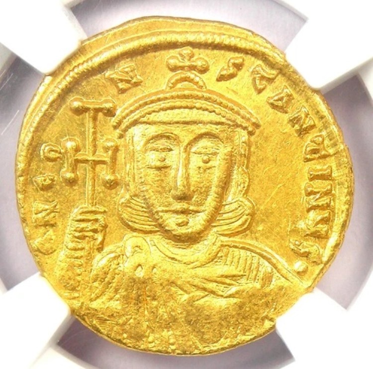 コンスタンティヌス5世AVソリドゥス金貨（西暦740～775年） - NGC MS（UNC）認定｜WORLD RESOURCE【QUEEN店】