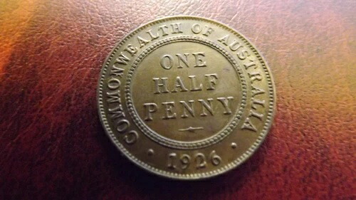 1/2ペニー 1926 A/UNC リップ左ドット 非常に希少｜WORLD RESOURCE【QUEEN店】