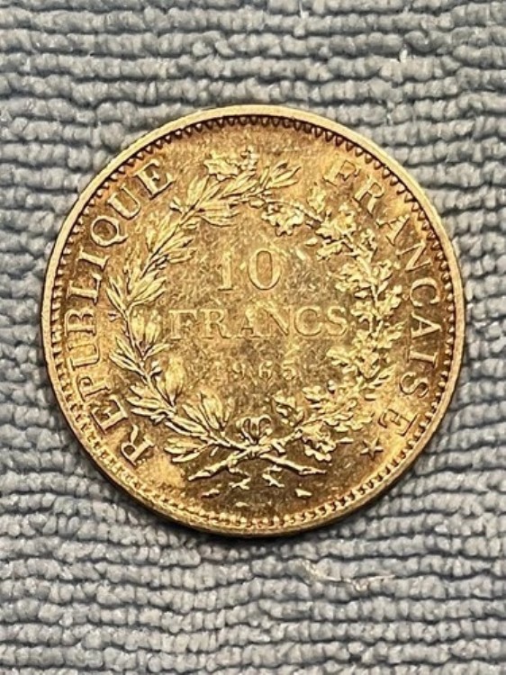 1965年 フランス ヘラクレスと乙女 10フラン UNC 90% 銀貨｜WORLD RESOURCE【QUEEN店】