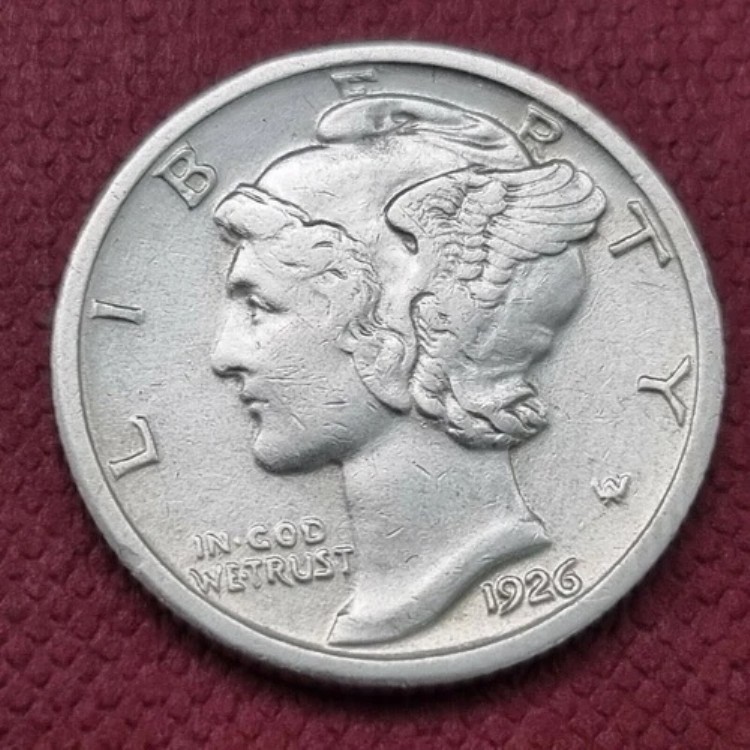 1926年製マーキュリーダイム10セント高品位UNC #43853｜WORLD RESOURCE【QUEEN店】 28,875円