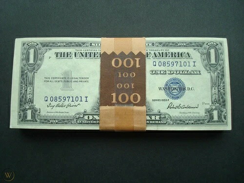 ? 1ドル銀券 未使用ロット ? 1935 UNC 連続パック CU ?｜WORLD RESOURCE【QUEEN店】