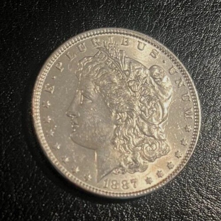 1887 年 BU/UNC モーガン銀貨 - 明るい白、素晴らしい光沢!｜WORLD RESOURCE【QUEEN店】