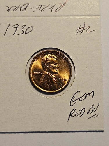 小麦ペニー 1930年 シャープ ジェム レッド BU 1930-P ロット #2 ジェム UNC レッド ラスター リンカーン セント｜WORLD RESOURCE【QUEEN店】