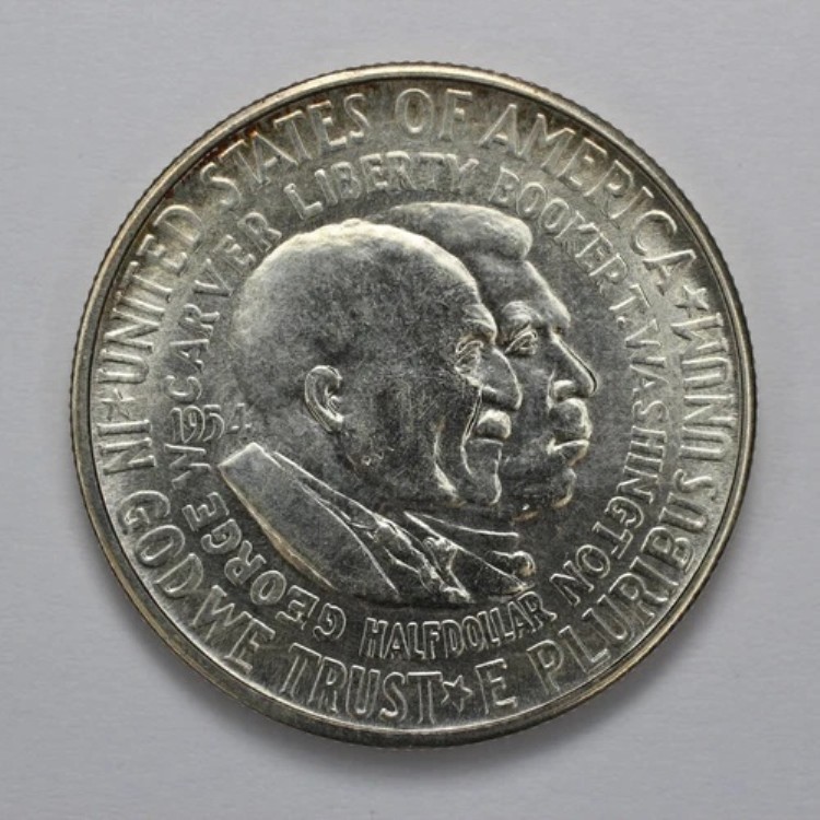 1954年 S ワシントン カーバー シルバー ハーフ ドル UNC｜WORLD RESOURCE【QUEEN店】 27,170円