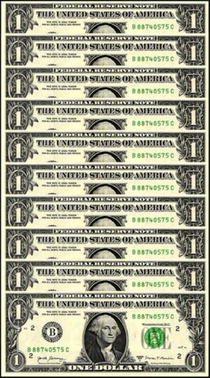 アメリカ合衆国 - USA 1ドル、2017年、P-544a.2、UNC、10枚入り|WORLD RESOURCE【QUEEN店】