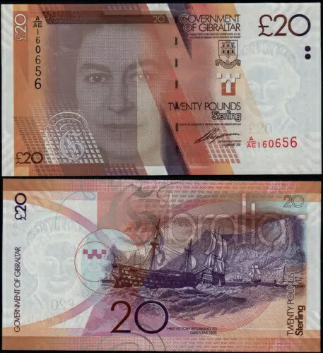 ジブラルタル 20ポンド (P37) 2011 QEII UNC｜WORLD RESOURCE【QUEEN店】 26,455円