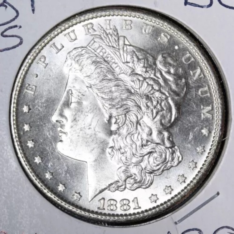 1881-S モルガン銀貨 超派手な BU UNC MS アウトレイジ ブレザー!! E714 GHM|WORLD RESOURCE【QUEEN店】