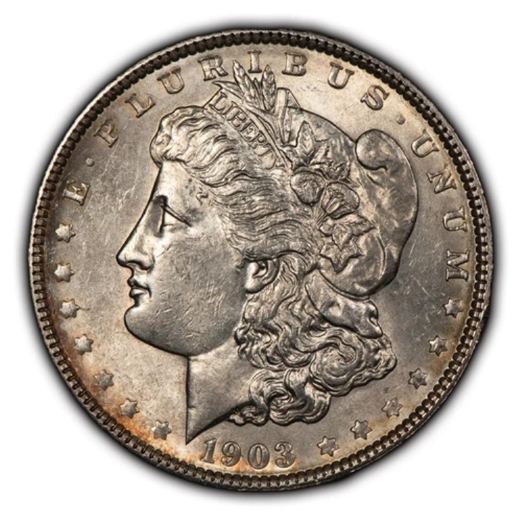 1903年 1ドル モルガン銀貨 - UNC セミキーデート - SKU-D4235|WORLD RESOURCE【QUEEN店】